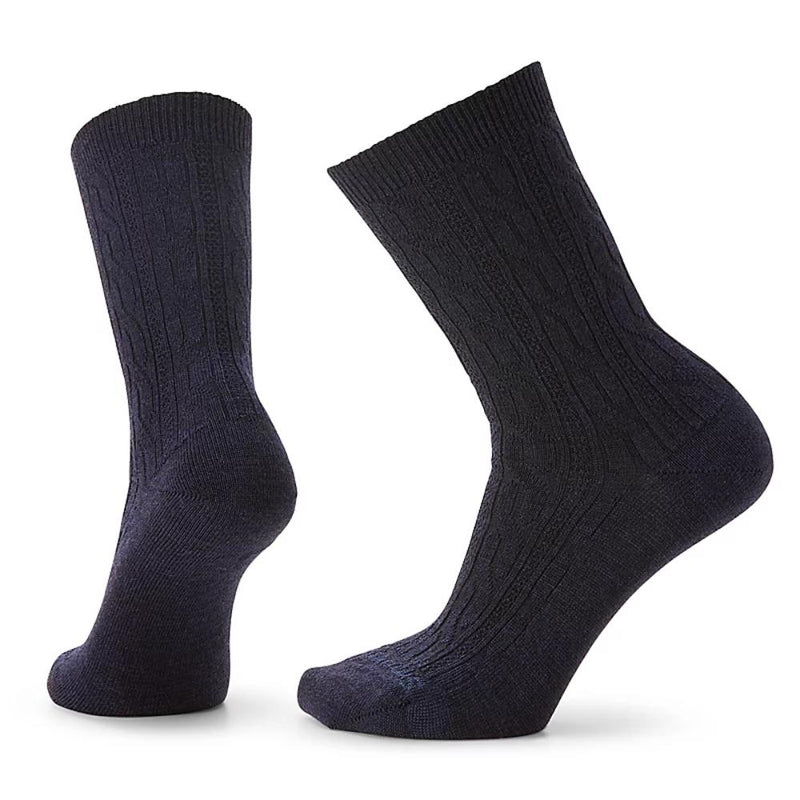 Smartwool - Everyday Cable Crew Socks - Deep Navy Heather