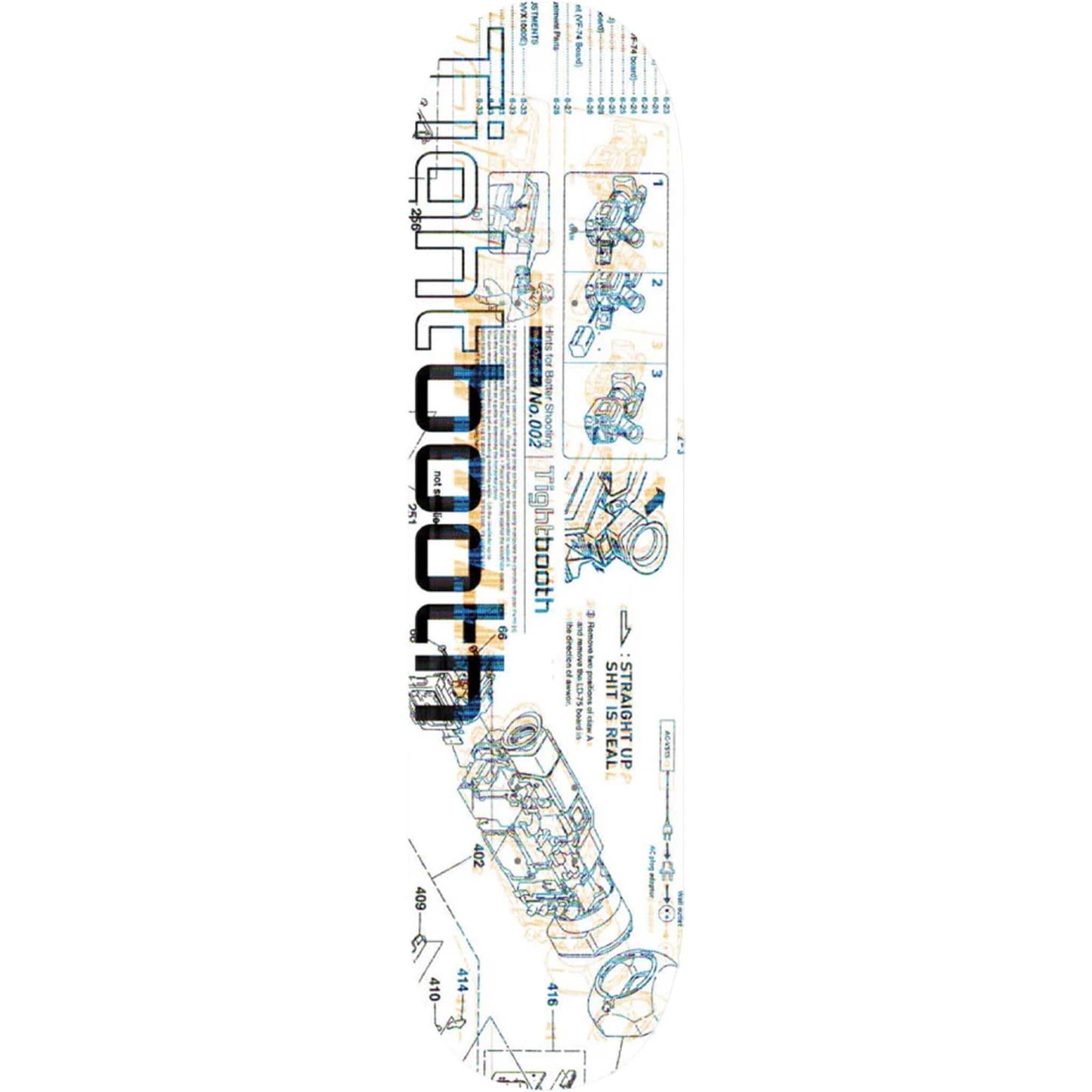 Tightbooth Analyze 1 Skateboard Deck 8.25"