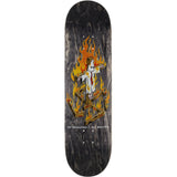 Toy Machine Templeton Charred Cross Skateboard Deck Black Stain 8.5"