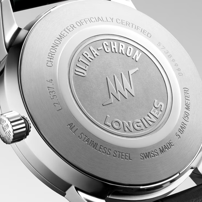 Ultra-Chron Classic 37 mm Sunray Silver in strap