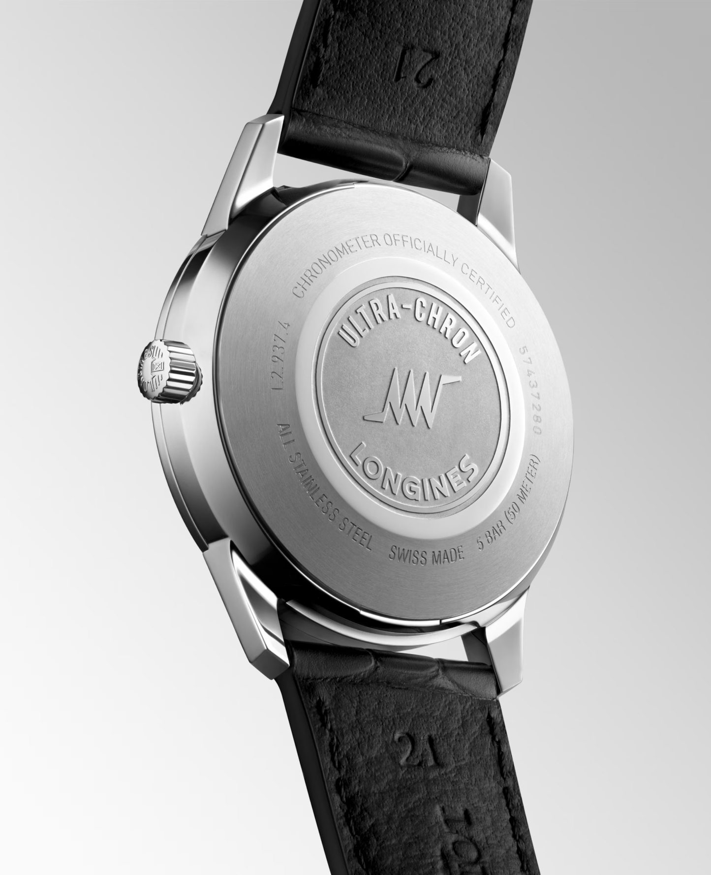 Ultra-Chron Classic 40 mm Sunray Silver on Strap