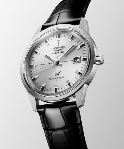 Ultra-Chron Classic 40 mm Sunray Silver on Strap