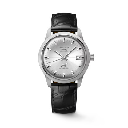 Ultra-Chron Classic 37 mm Sunray Silver in strap