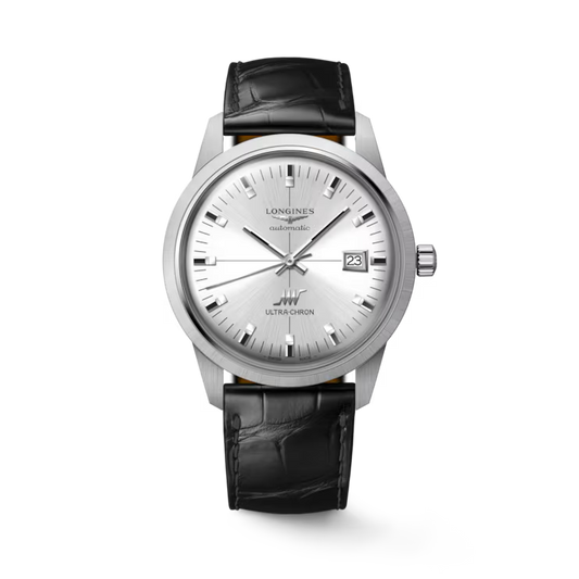 Ultra-Chron Classic 40 mm Sunray Silver on Strap