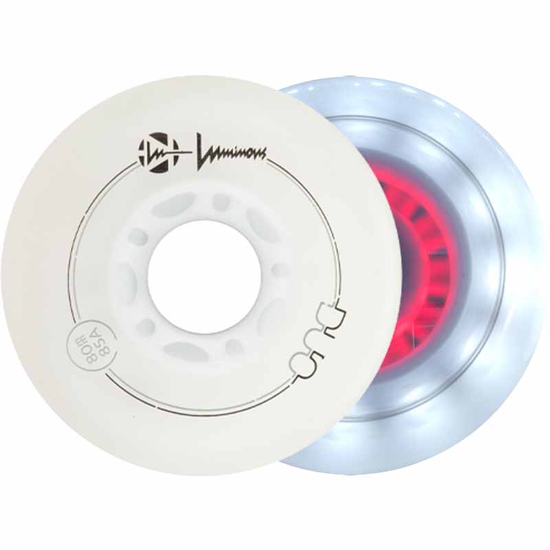 Luminous LED Duo 80mm/85A Wheels (Pack of 4)